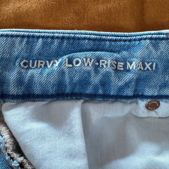 American Eagle Denim Maxi Skirt size Curvy 8 - Picture 5 of 5